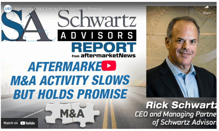 Aftermarket M&A Activity interview with Rick Schwartz